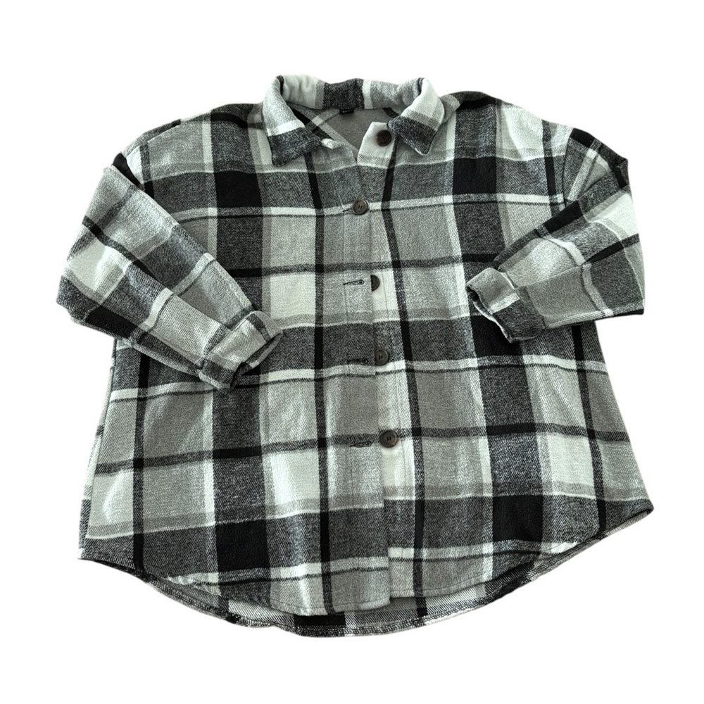 Black and White Plaid Shacket #190